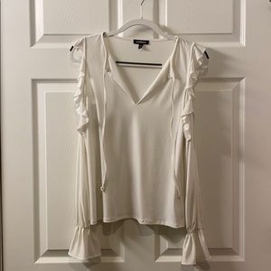 Long sleeve open shoulder